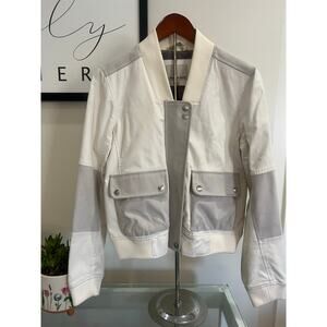 Vegan Leather Calvin Klein Bomber Jacket